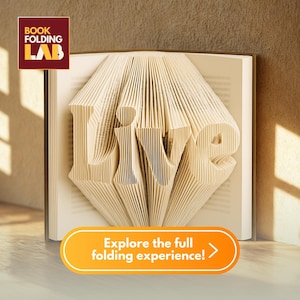 LIVE Book Folding Editable Pattern – 200 Folds – Editable Excel File + PDF Guide + Bonus Pattern + PRO Calculator included
