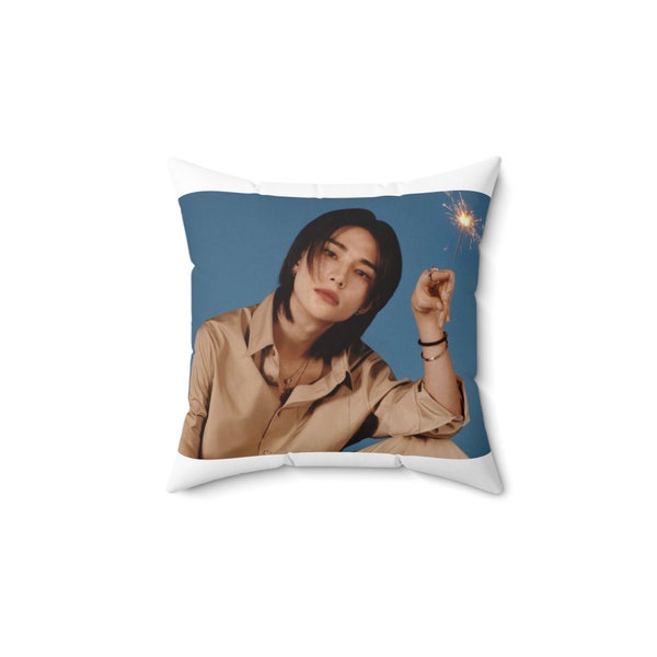 Hyunjin Stray Kids 14X14 pillow cover with insert