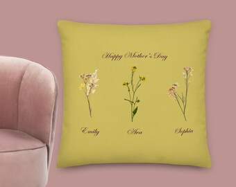 Almohada personalizada para el Día de la Madre: Regalo personalizable para mamá