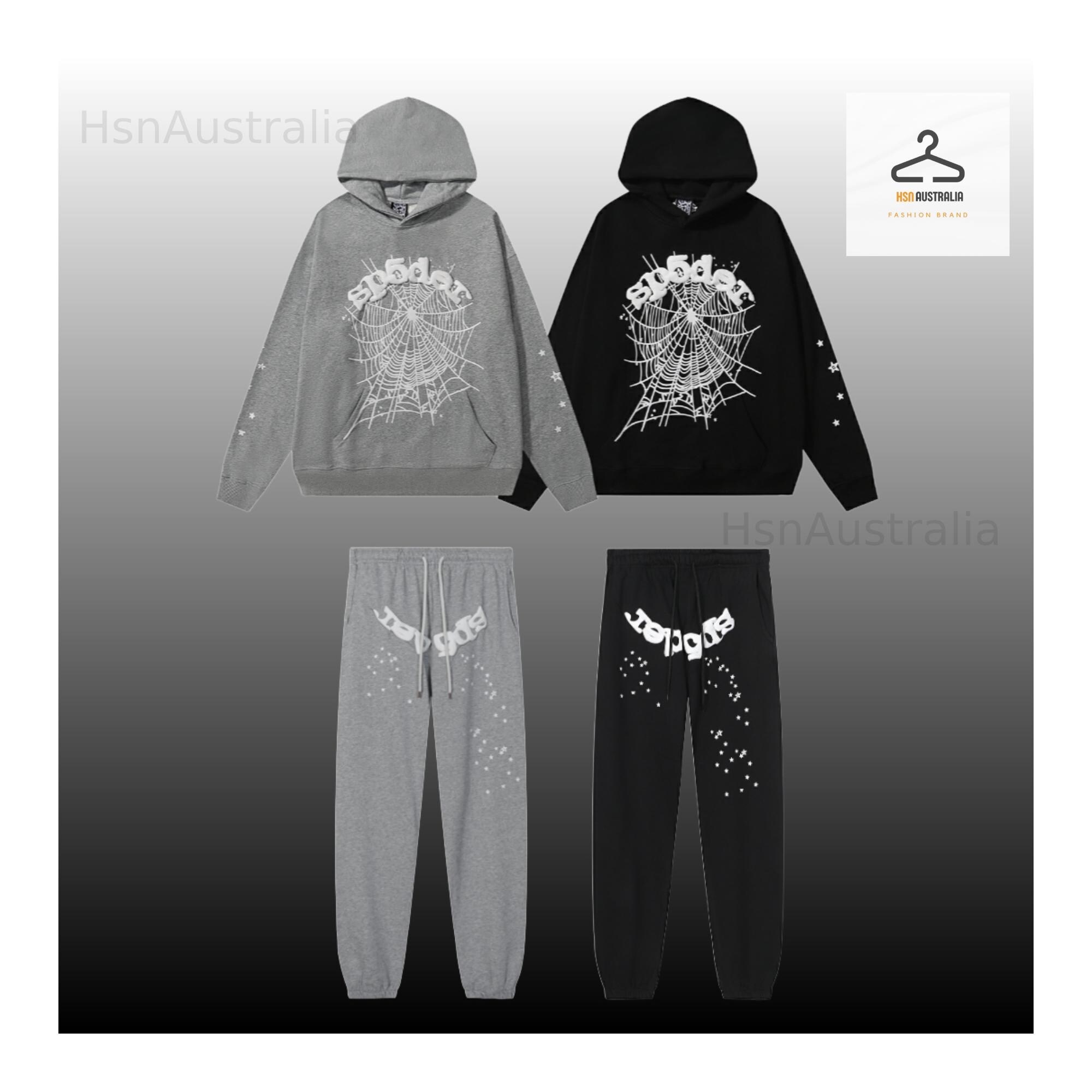 Sp5der Black Hoodie and Pants - Etsy Sp5der Black Hoodie and Pants - Etsy