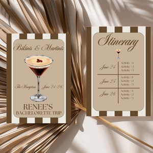Bikinis & Espresso Martinis Bachelorette Itinerary | Espresso Martini Bachelorette | Bachelorette Itinerary | Vacation Itinerary |Girls Trip