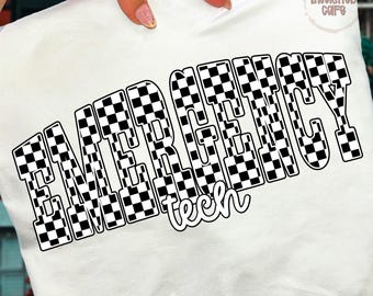 Tecnologia de pronto-socorro retrô quadriculada PNG: Design de pronto-socorro (download digital)