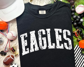 Eagles Mascot PNG: School Spirit Shirt Design (Digital Download)