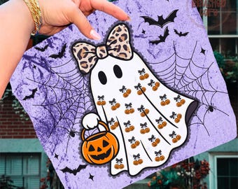 Lace Ghost Coquette PNG: Preppy Halloween Digital Art