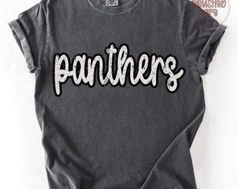 Panthers Mascot PNG: School Spirit Shirt Design (Digital Download)