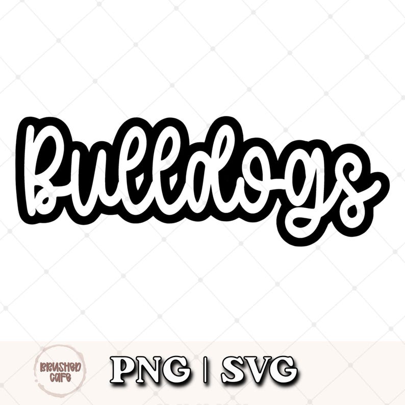 Trendy Bulldogs Mascot SVG PNG Bundle: School Spirit Mascot Shirt ...