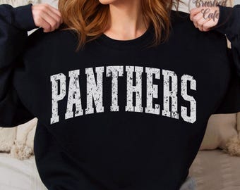 Panthers Mascot PNG: School Spirit Shirt Design (Digital Download)