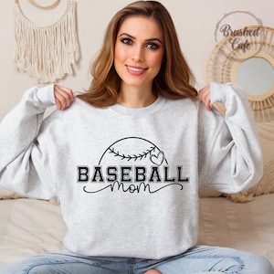 Baseball Mom SVG PNG: Varsity-typsnitt, lagskjorta-klippfil (digital nedladdning) bild 3