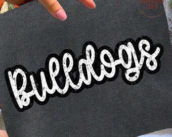 Bulldoggen PNG - Bulldoggen Maskottchen Shirt Design (Digitaler Download)