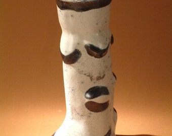 Raku Vase in shape of boot no.2