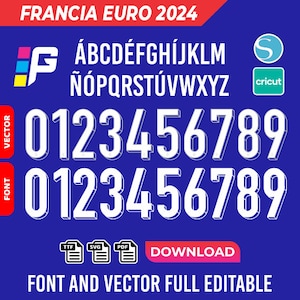 France jersey font vector 2024 pdf, svg, ttf