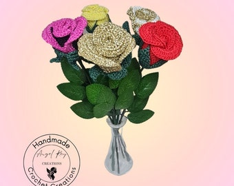 Handmade Crochet Roses