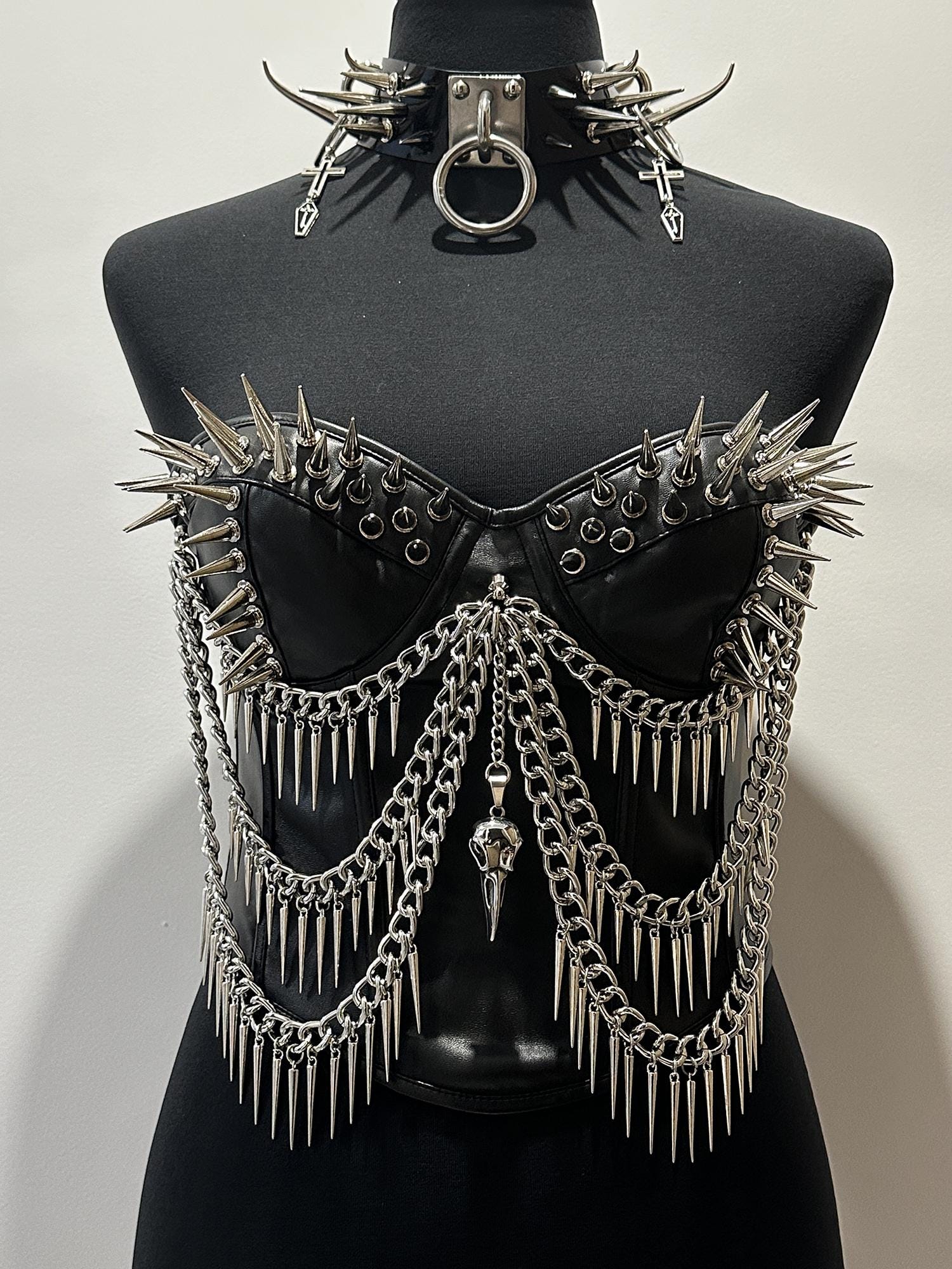 Déguisement Drag Queen Taille L – Motif Léopard Et Strass – Tenue De Spectacle