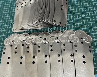 Stainless Steel Lamellar Armor Plates: DIY Cosplay Replacement Scales Armor (100/Pack)