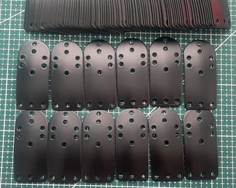 Stainless Steel Lamellar Armor Plates: Curved Cosplay Scale Armor - DIY 32x70mm