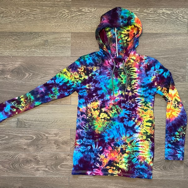 Deep Electric Rainbow Unisex Hooded Longsleeve