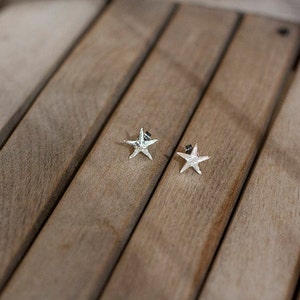 Baby Starfish Earring Studs Sirius Lux Beach Bridal Beach Wedding Nautical Mermaid Star Love Dainty Silver Earring image 3