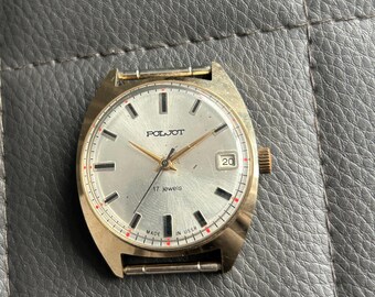 Vintage POLJOT Uhr, AU 10 vergoldete Uhr 17 Jewels