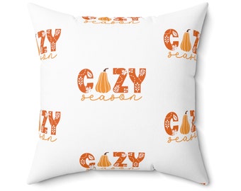 Cozy season fall pillow, decor pillow, fall pillow, autumn pillow, couch pillow, aesthetic fall pillow, seasonal pillow