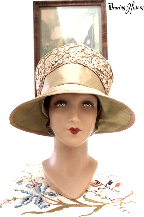 E PATTERN Early 1920s Hat Pattern Wearing History 1920s 20s 1910s