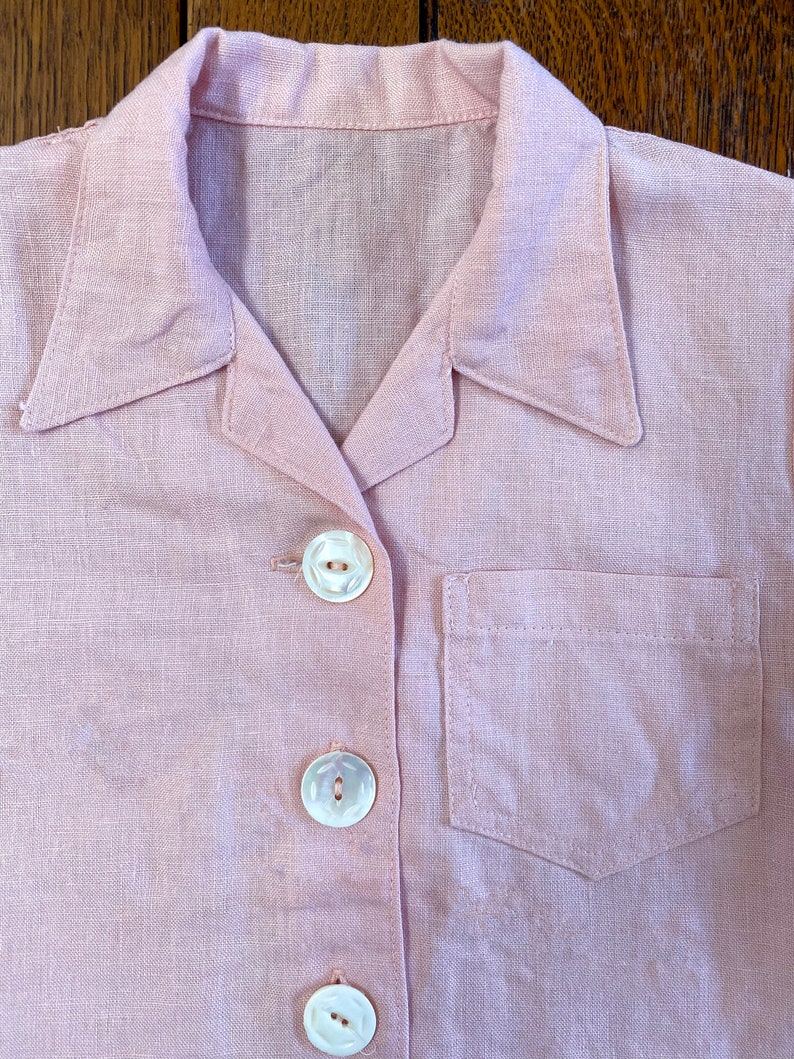 E-Pattern- Size 6- Mid 1940's Child's Two Piece Play Suit- Shorts Blouse- Wearing History PDF Download Pattern Children 40s 50s zdjęcie 4