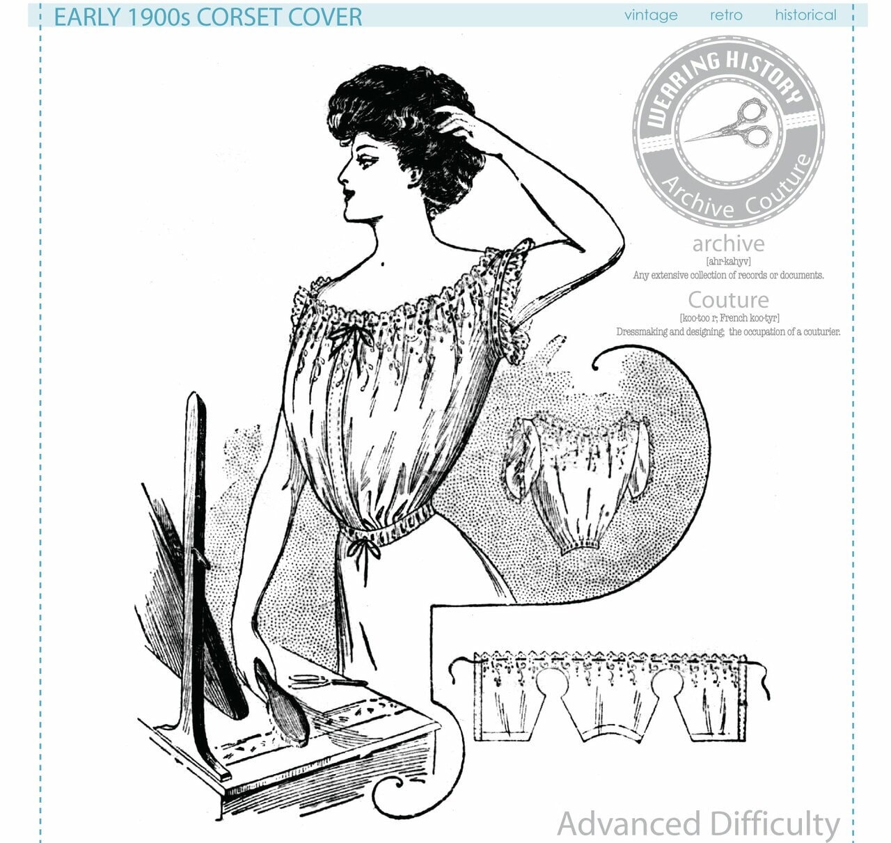 1910 Corset Cover - Etsy
