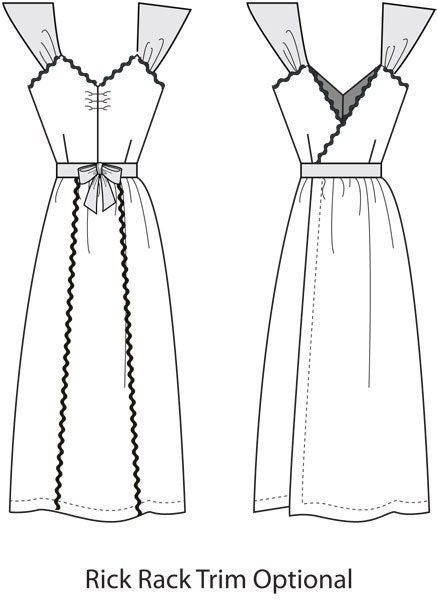 E-PATTERN 1940s Wrap Dress Pattern PDF Pattern Wearing - Etsy