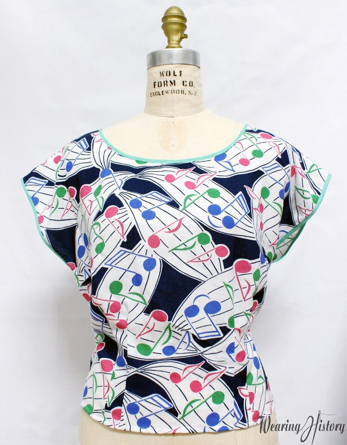 PRINTED PATTERN Lana 1940's Blouse and Crop Tops - Etsy