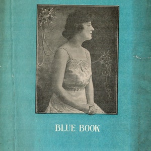 E-BOOK 1917 PDF- Glossila Blue Book of Crochet- 1917- For Rayon Crochet Thread- 1910s 1900s wwi