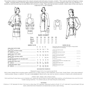 E-pattern 1930s Blanket Coat Pattern Wearing History PDF Vintage Sewing ...