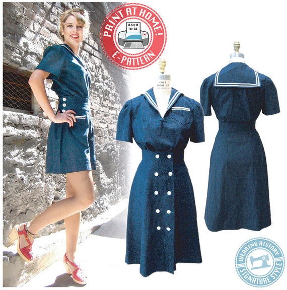 1940s top sailor dress