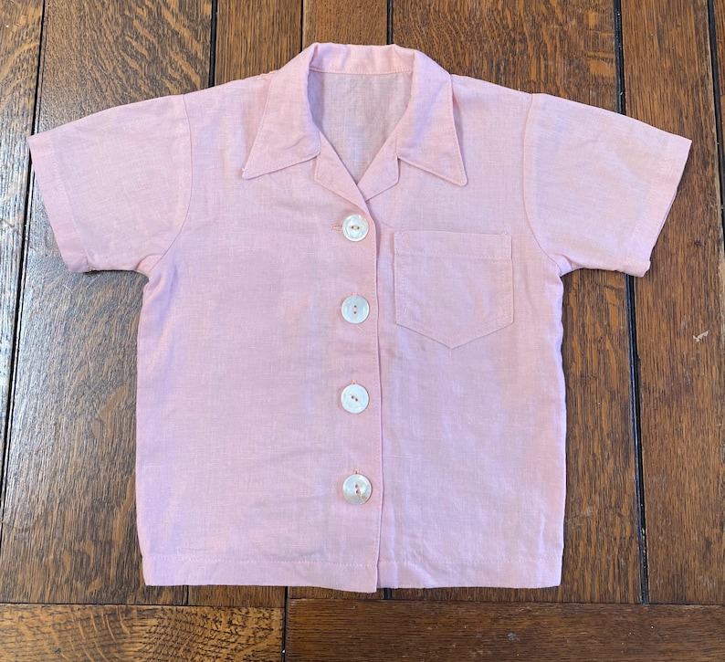 E-Pattern- Size 6- Mid 1940's Child's Two Piece Play Suit- Shorts Blouse- Wearing History PDF Download Pattern Children 40s 50s zdjęcie 3