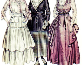 E-Pattern- 1910s JACKET- Circa 1916 - Wearing History PDF