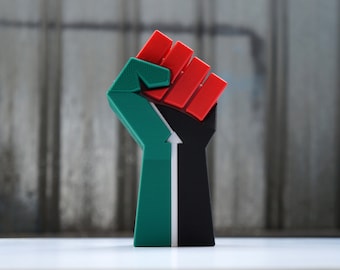 Palestinian Raised Fist of Resistance 3D printed desk sculpture ornament