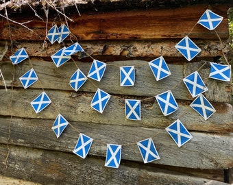 Scottish flag garland