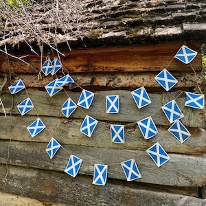Scottish flag garland