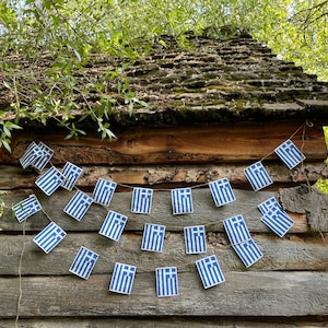 Greece flag garland