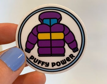 Puffy Power Sticker