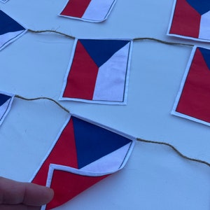 Czech Republic flag garland image 2