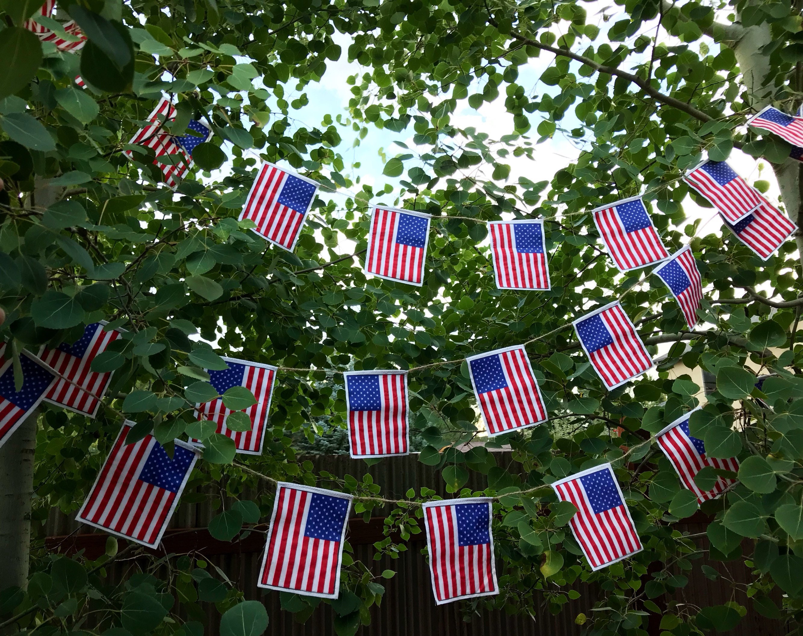 American flag garland Etsy