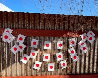 Japanese flag garland