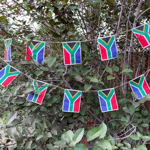 South African flag garland