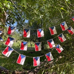 Czech Republic flag garland image 9