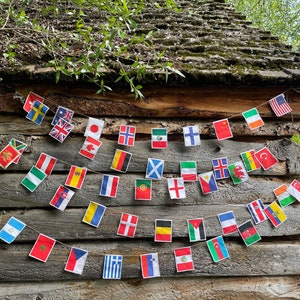 World flags garland