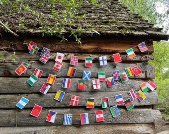 World flags garland