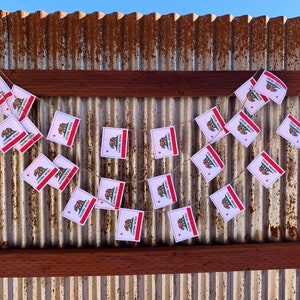 California State Flag garland