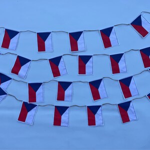 Czech Republic flag garland image 8