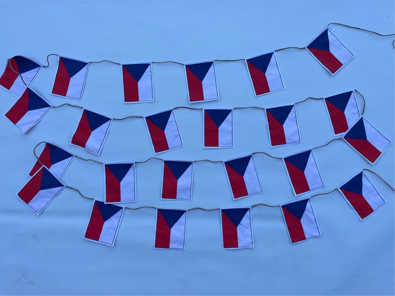 Czech Republic flag garland image 8