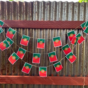 Portugal Flaggen Girlande
