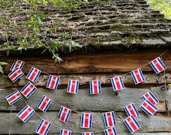 Costa Rica flag garland